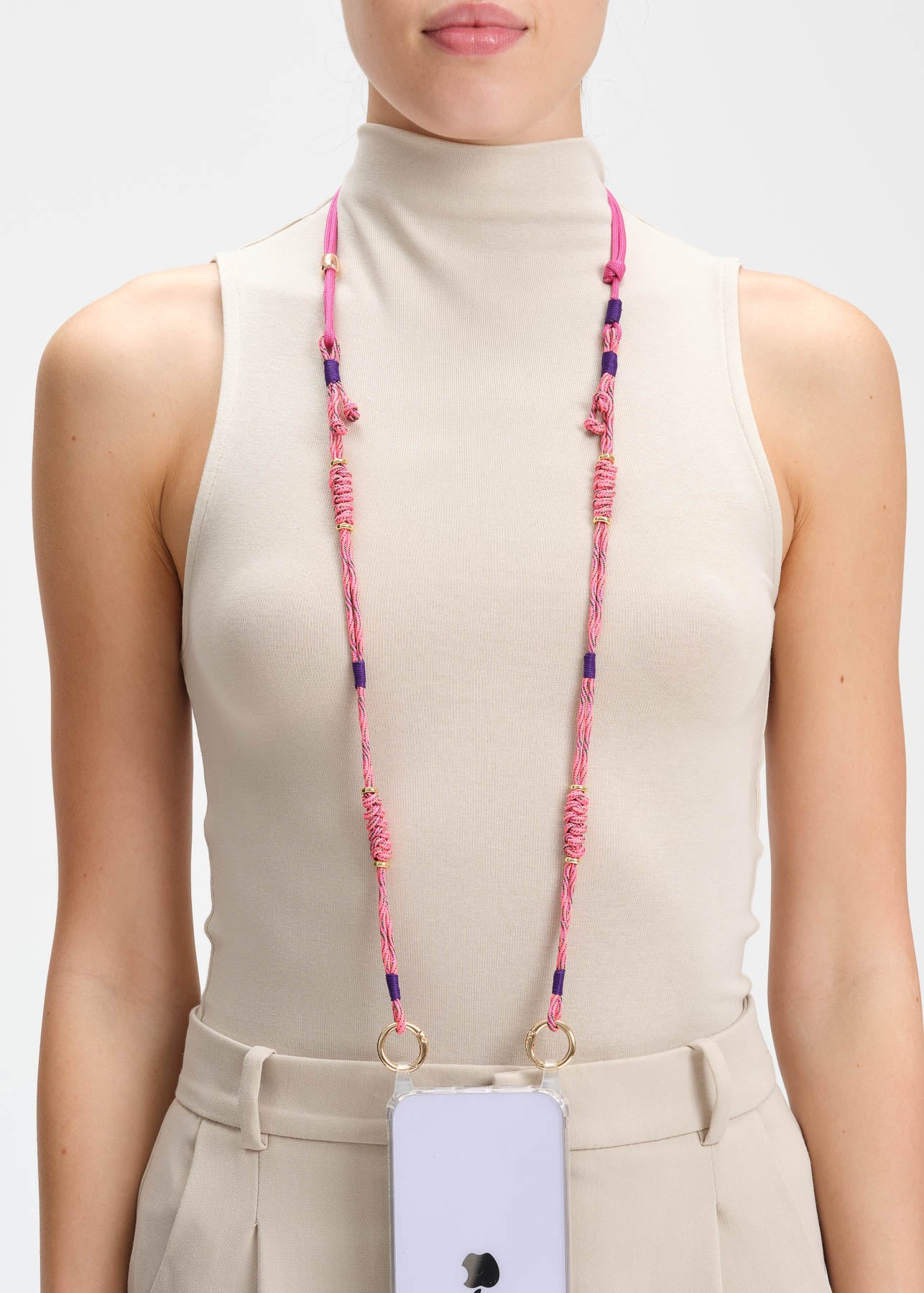 iPhoneアクセサリー rena Gold Digger Handmade Crossbody Phone Strap – Happy-Nes Global