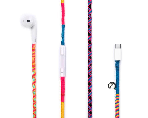 Happy-Nes colourful Apple USB-C and Lightning EarPods