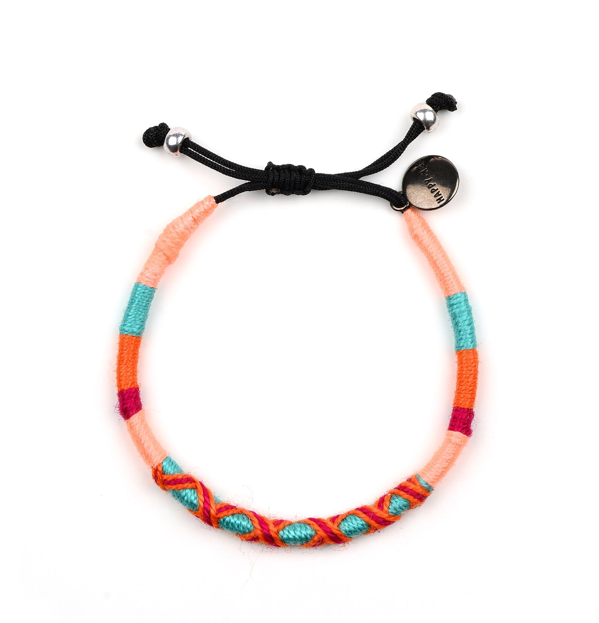 Handmade colorful anklet and bracelet by Happy-Nes