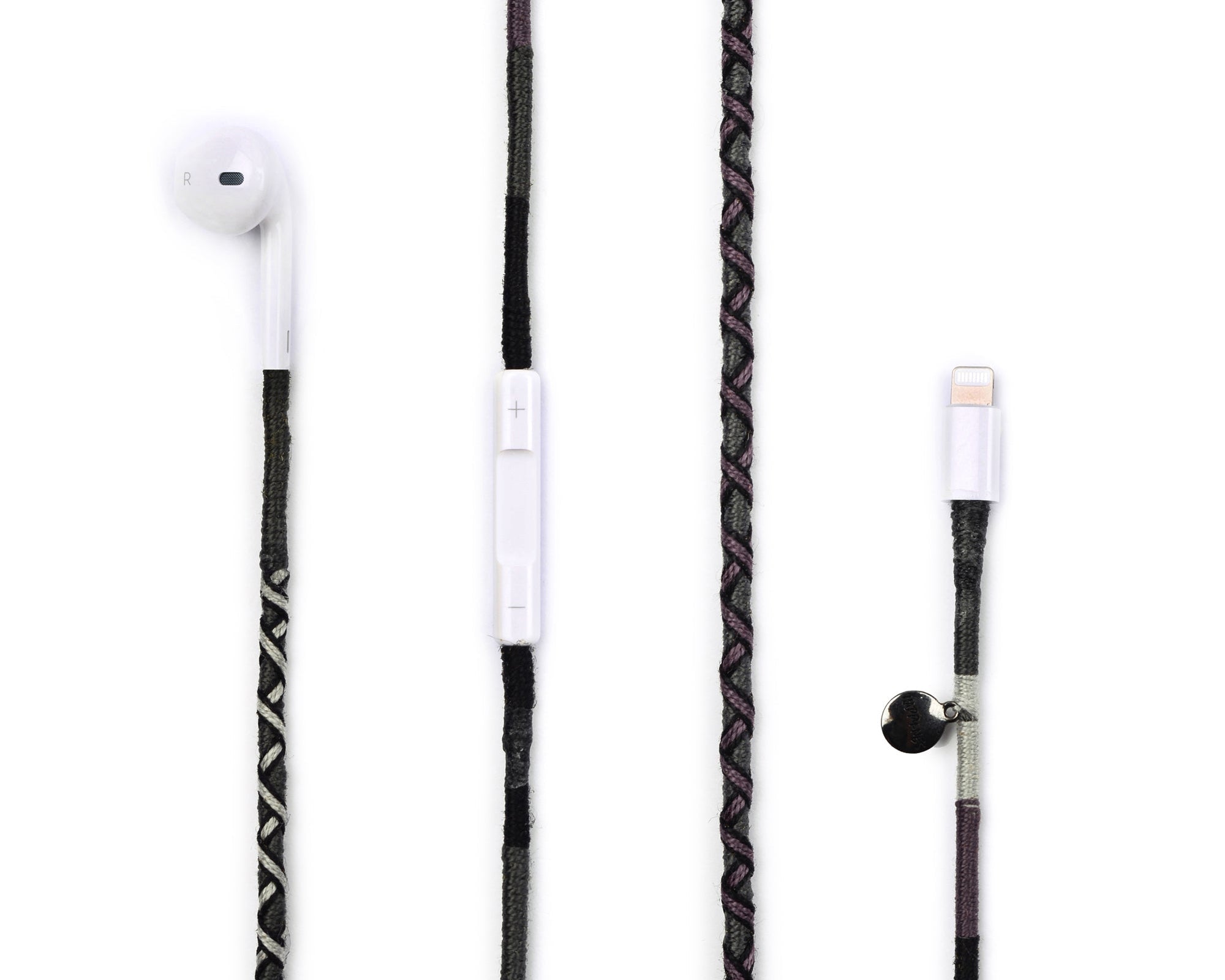 Happy-Nes handmade braided Apple earphones that resist tangling