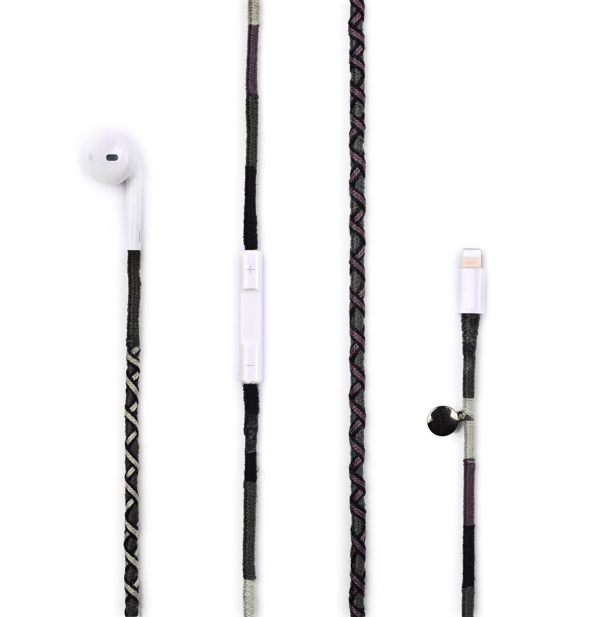 Happy-Nes handmade braided Apple earphones that resist tangling