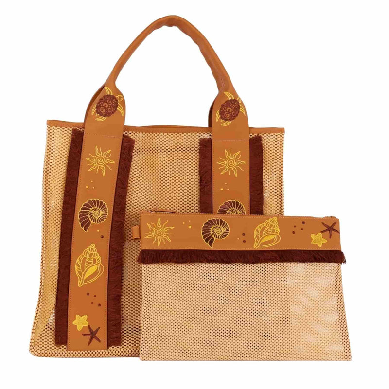 Safari Beige Beach Bag