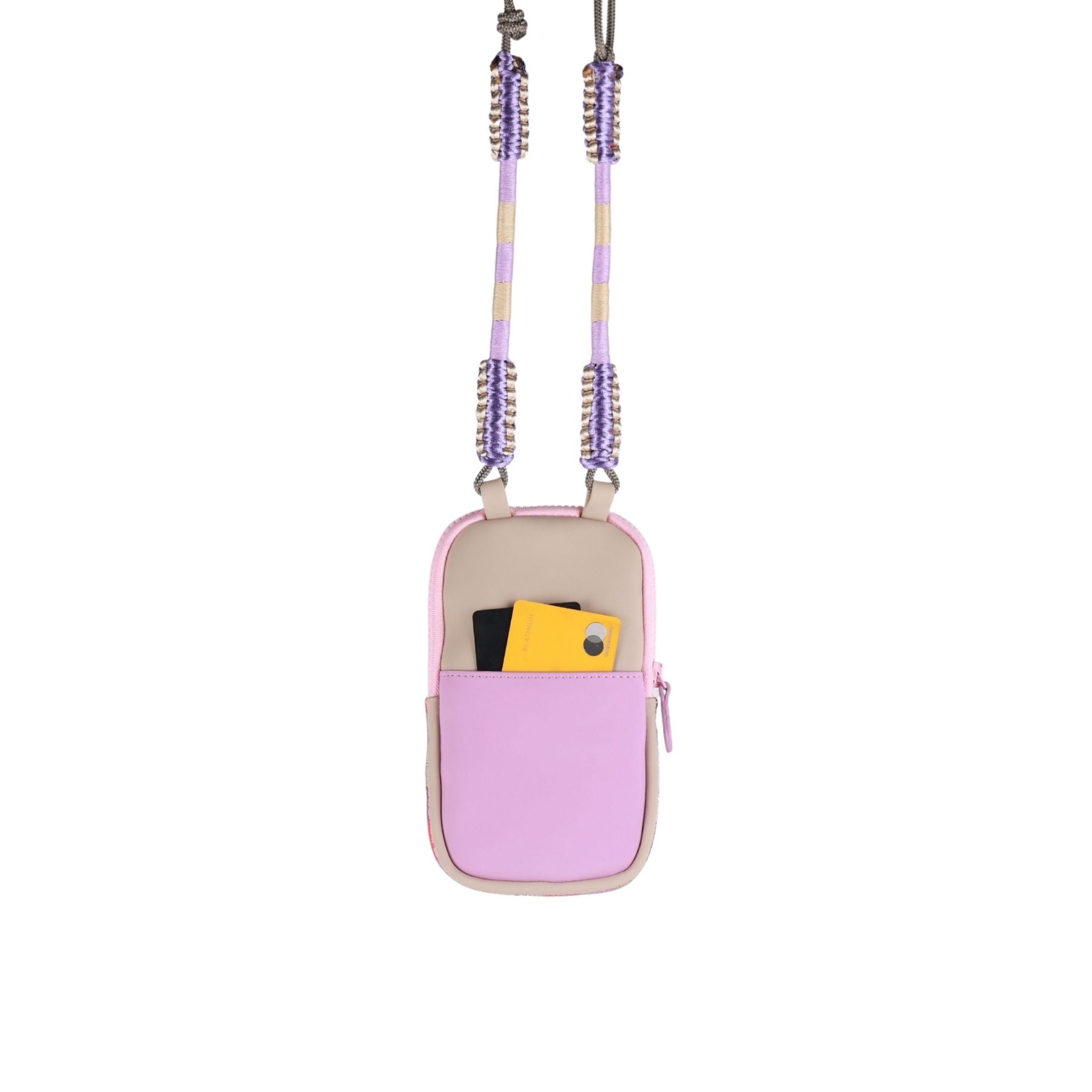 Sunset Blush Pink-Beige Phone Bag