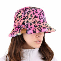 Pink Leopard Bucket Hat - Animal