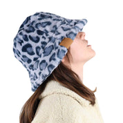 Grey Leopard Bucket Hat