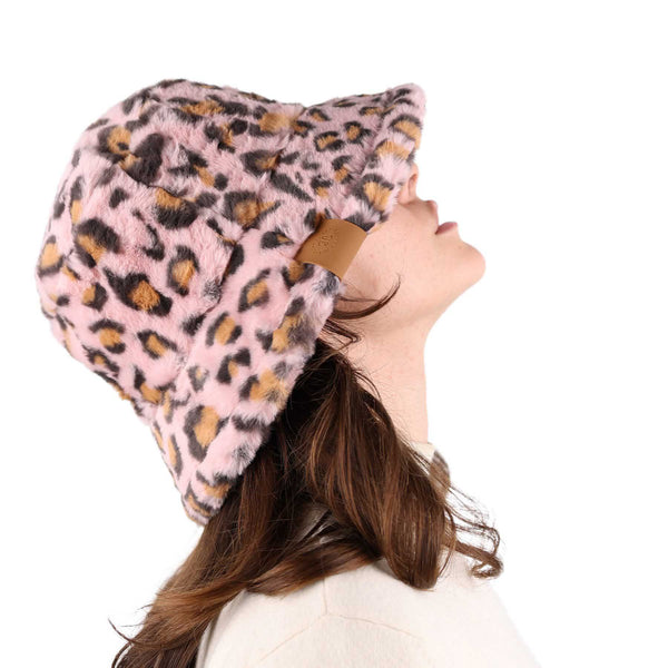 Pink Leopard Bucket Hat