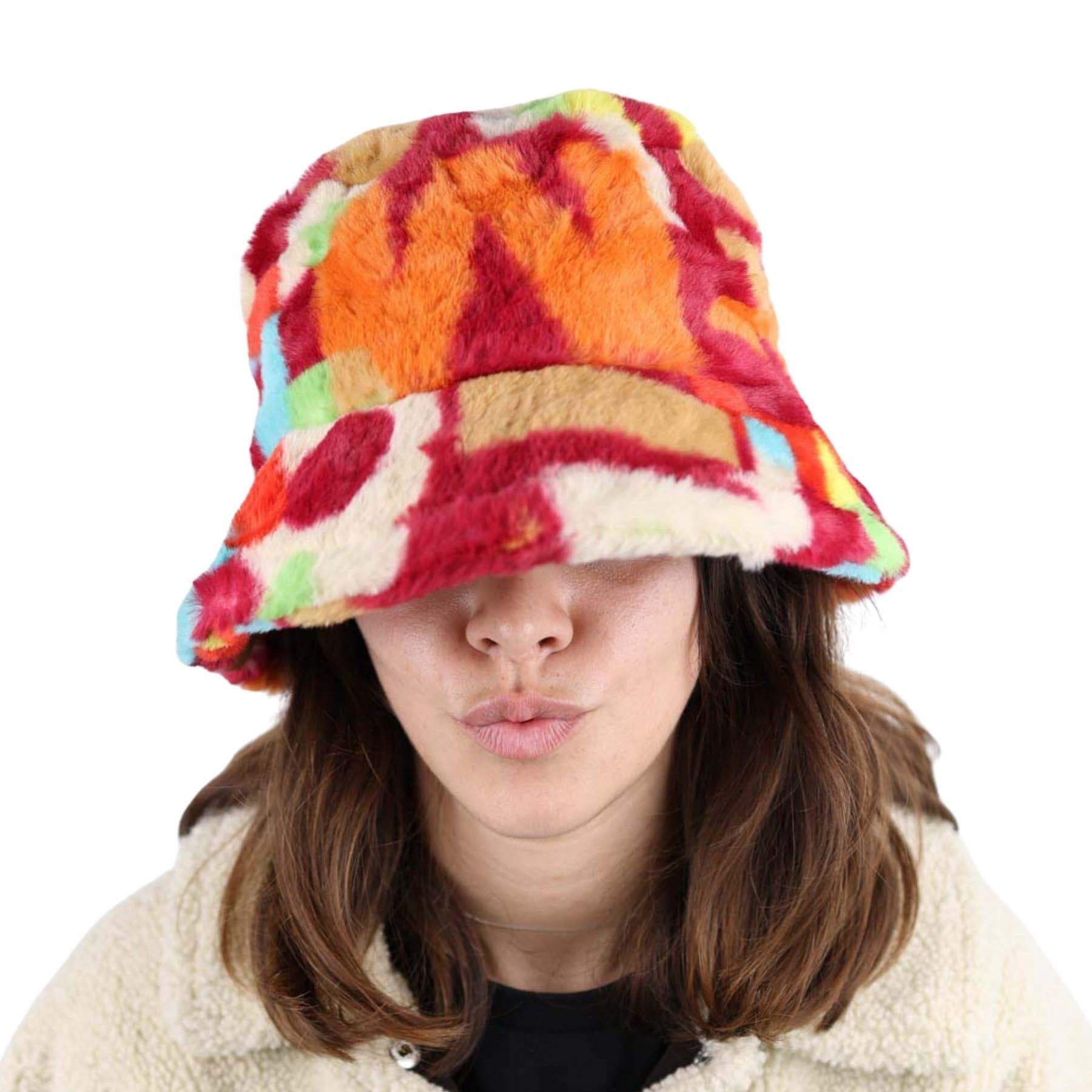 Orange Mixed Color Bucket Hat