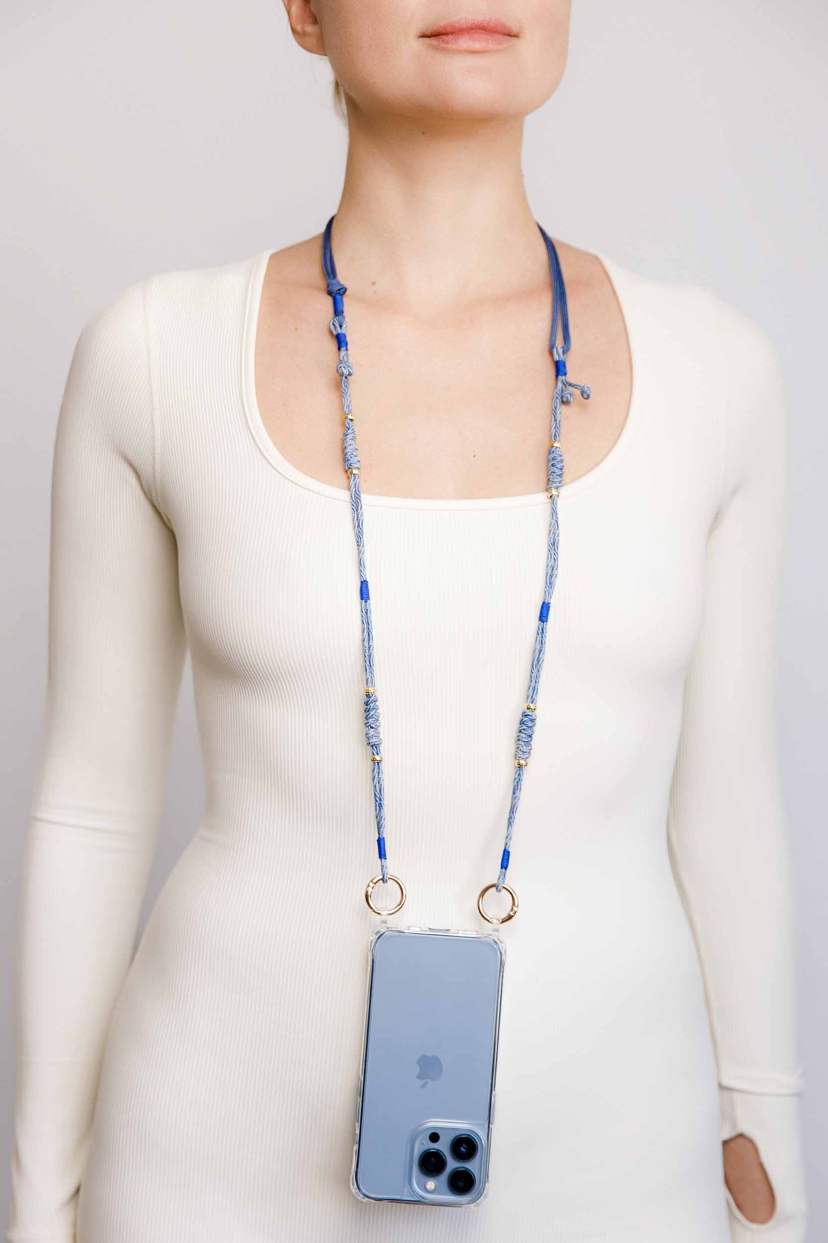 Sky Blue Adjustable Phone Strap