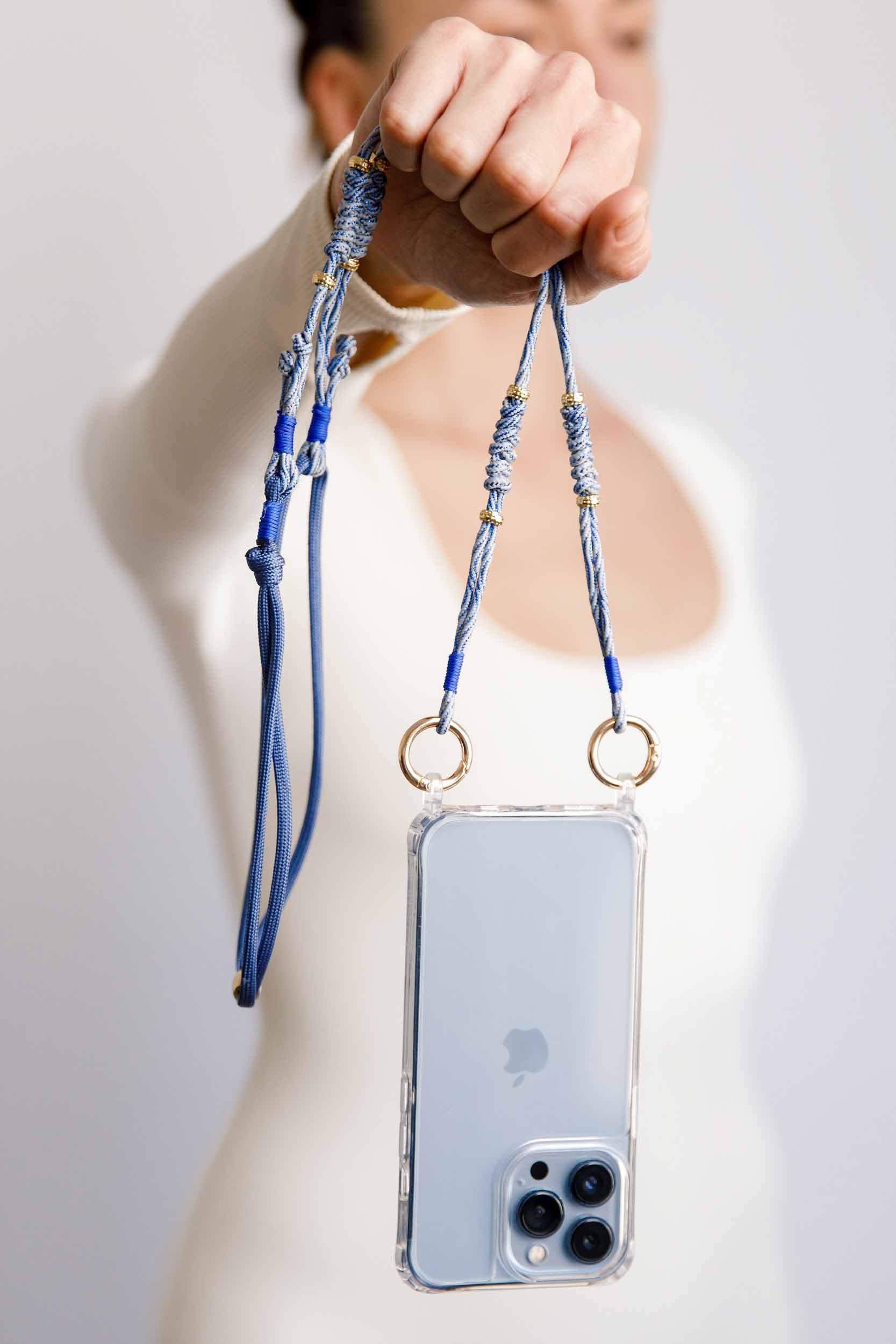 Sky Blue Adjustable Phone Strap