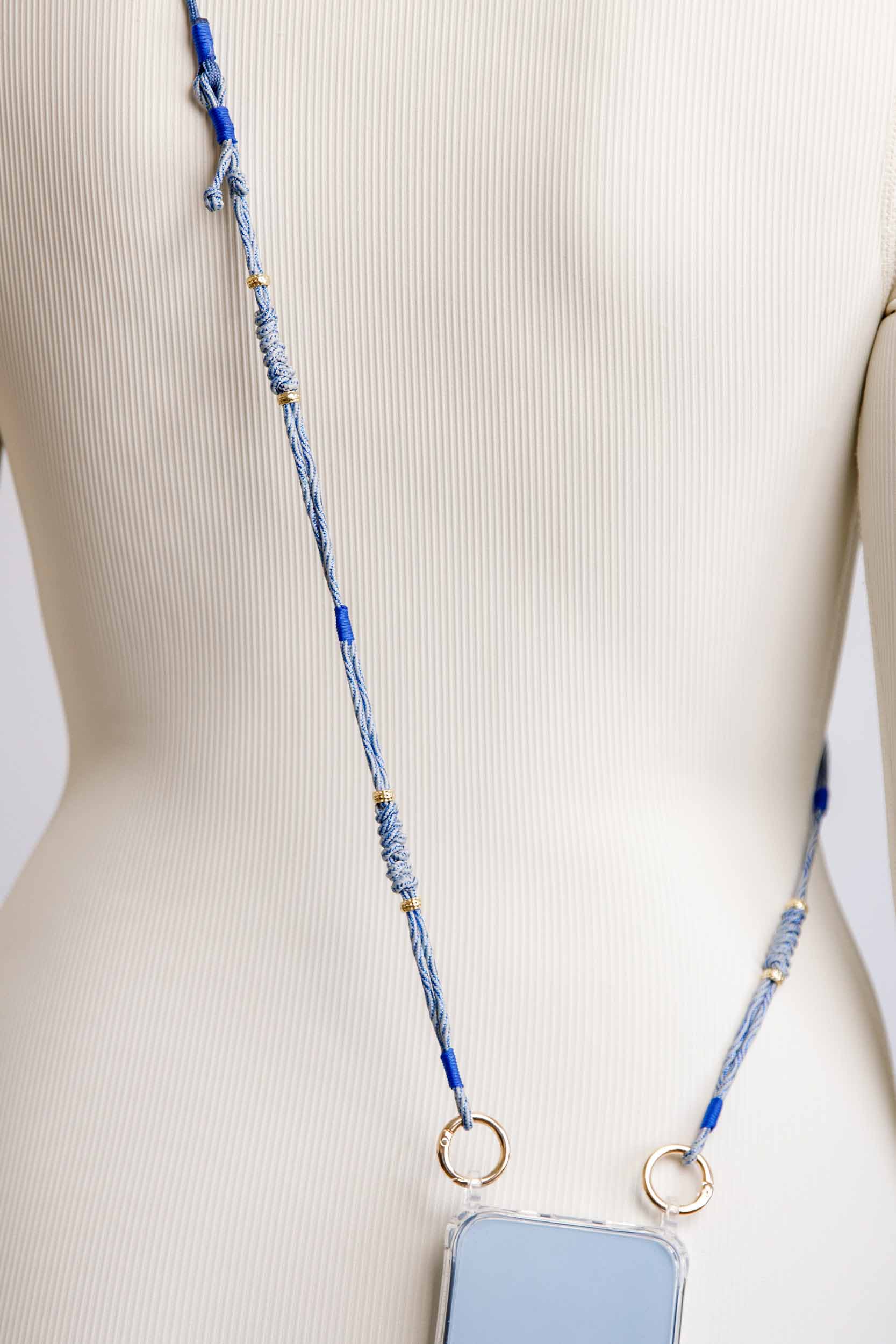 Sky Blue Adjustable Phone Strap