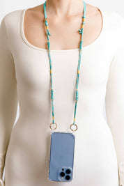 Aqua Adjustable Phone Strap