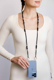Black Adjustable Phone Strap