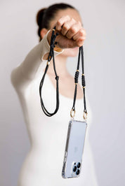 Black Adjustable Phone Strap