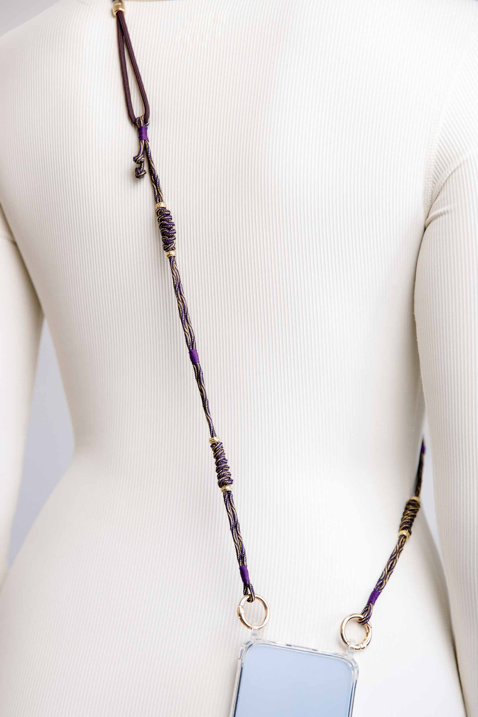 Plum Adjustable Phone Strap
