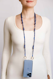 Deep Blue Adjustable Phone Strap