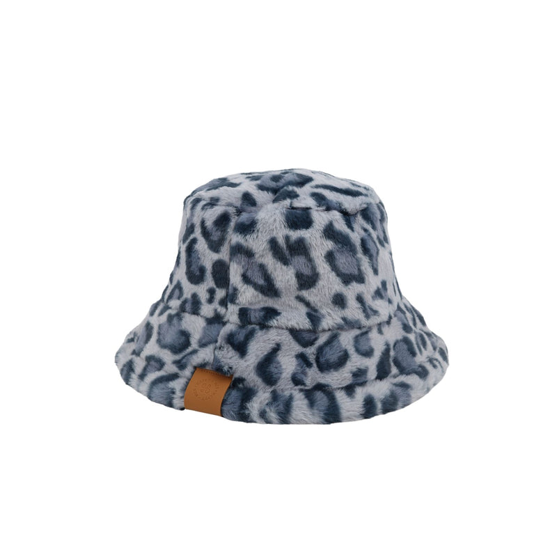 Grey Leopard Bucket Hat