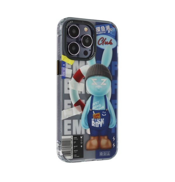 EMO OFF Clone Summer Series Blue Rabbit iPhone 14 Pro Max MagSafe 3D Case