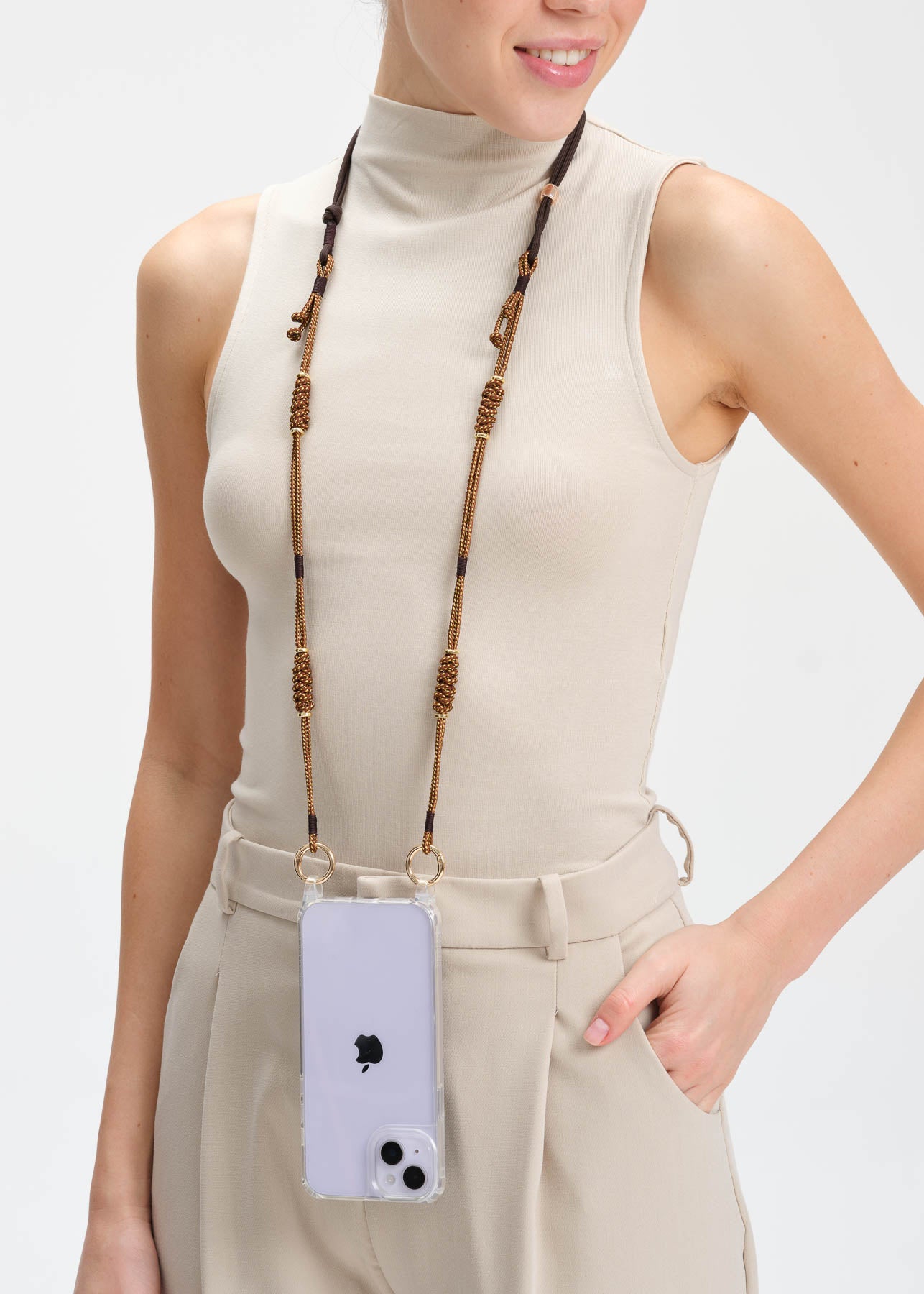 Gold Rush Adjustable Phone Strap