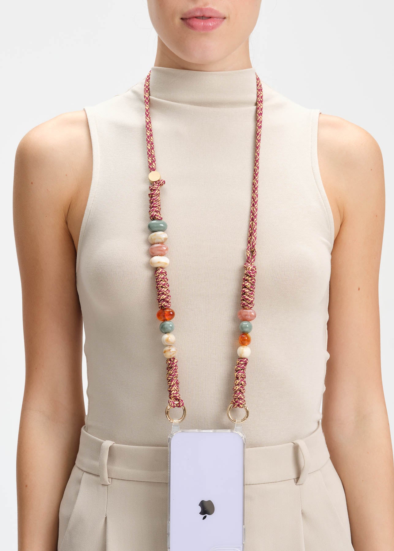 Blush Beads Adjustable Phone Strap