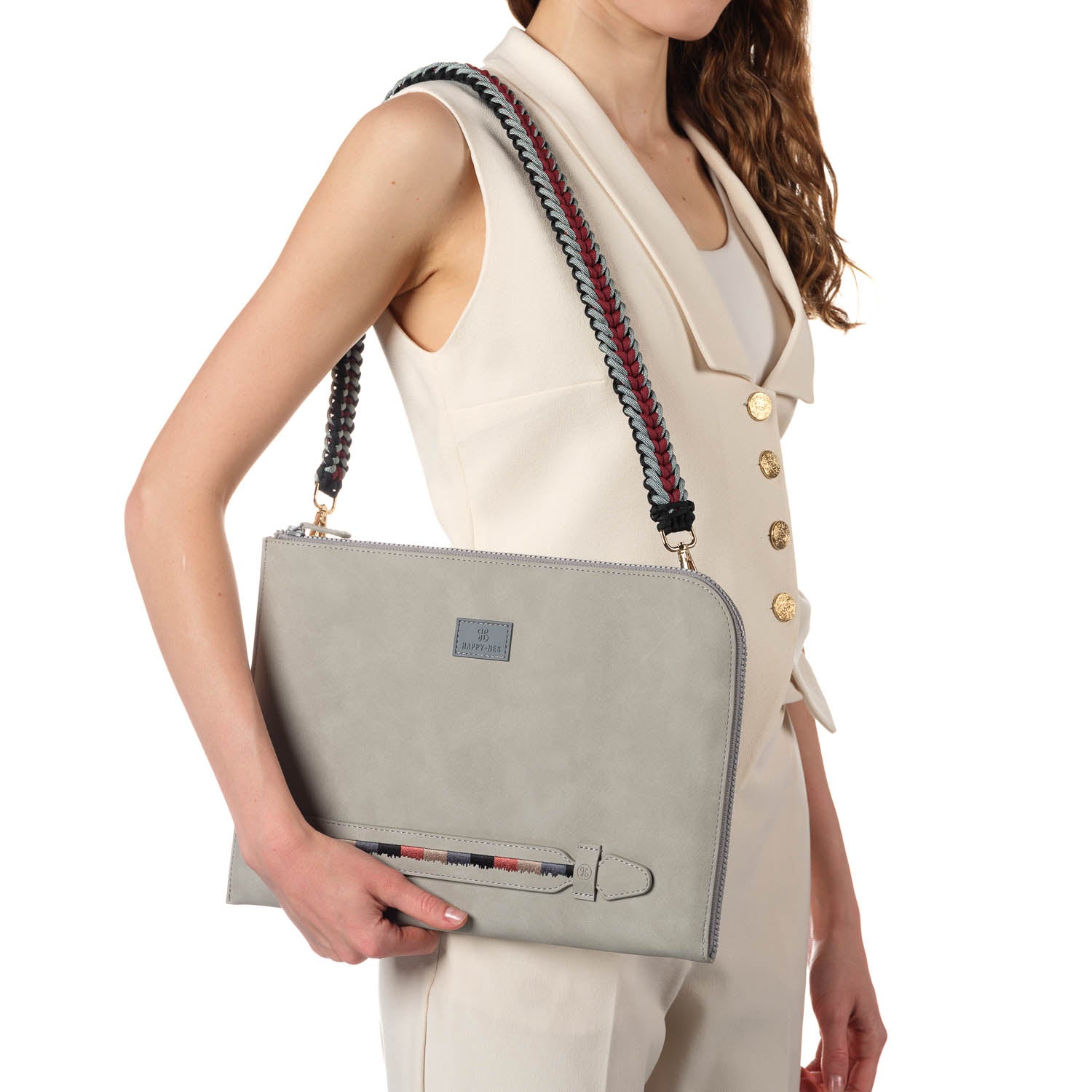 Lunar Mist Grey Bag Strap