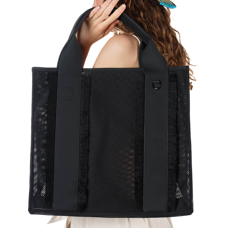 La Superba Black Beach Bag