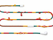 Drive-In Beaded Lightning EarPods — handmade Apple Lightning earphones in red, green and yellow with burger, fries and ketchup charms – photo 2