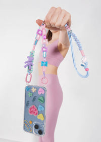 Candy Crush Phone Strap - Pink / Adjustable / 100-140 cm