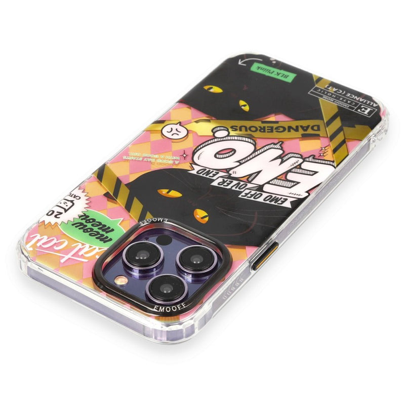 EMO OFF Cat Series Black iPhone 14 Pro Max 3D Case