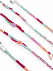 Sorbet Beaded USB-C EarPods — handmade Apple USB-C earphones in mint, peach, lilac and raspberry with an ice-cream charm and cube beads – photo 5