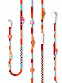Valencia Beaded Lightning EarPods - Multicolor / Lightning