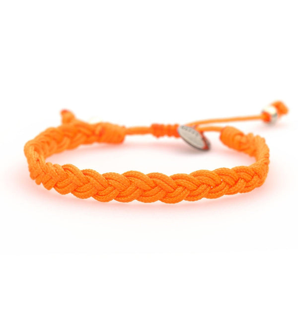 Orange Knitted Anklet
