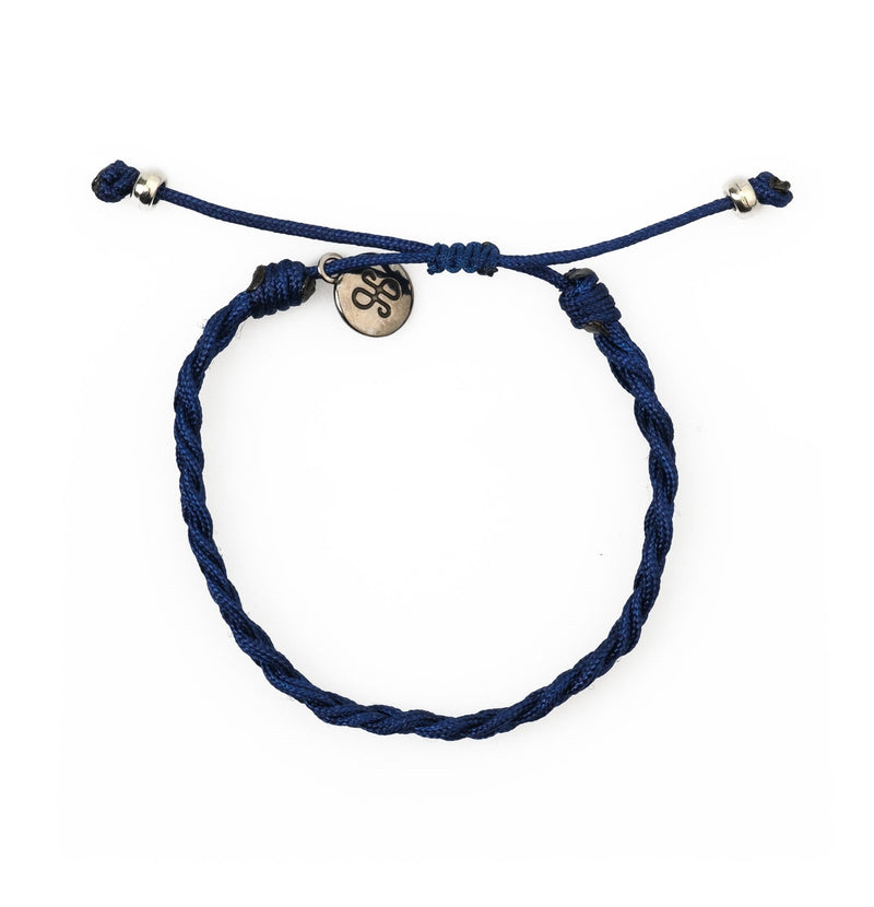 Navy Knitted Bracelet