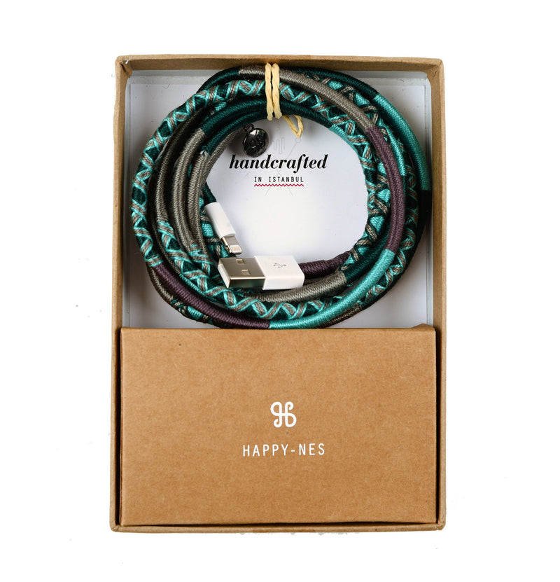 Turquoise Sea 2m Lightning Cable
