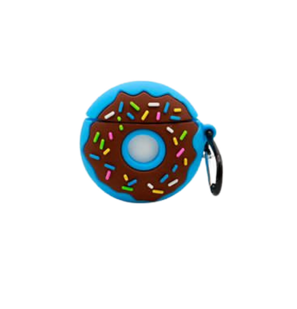 Blue Donut AirPods Case